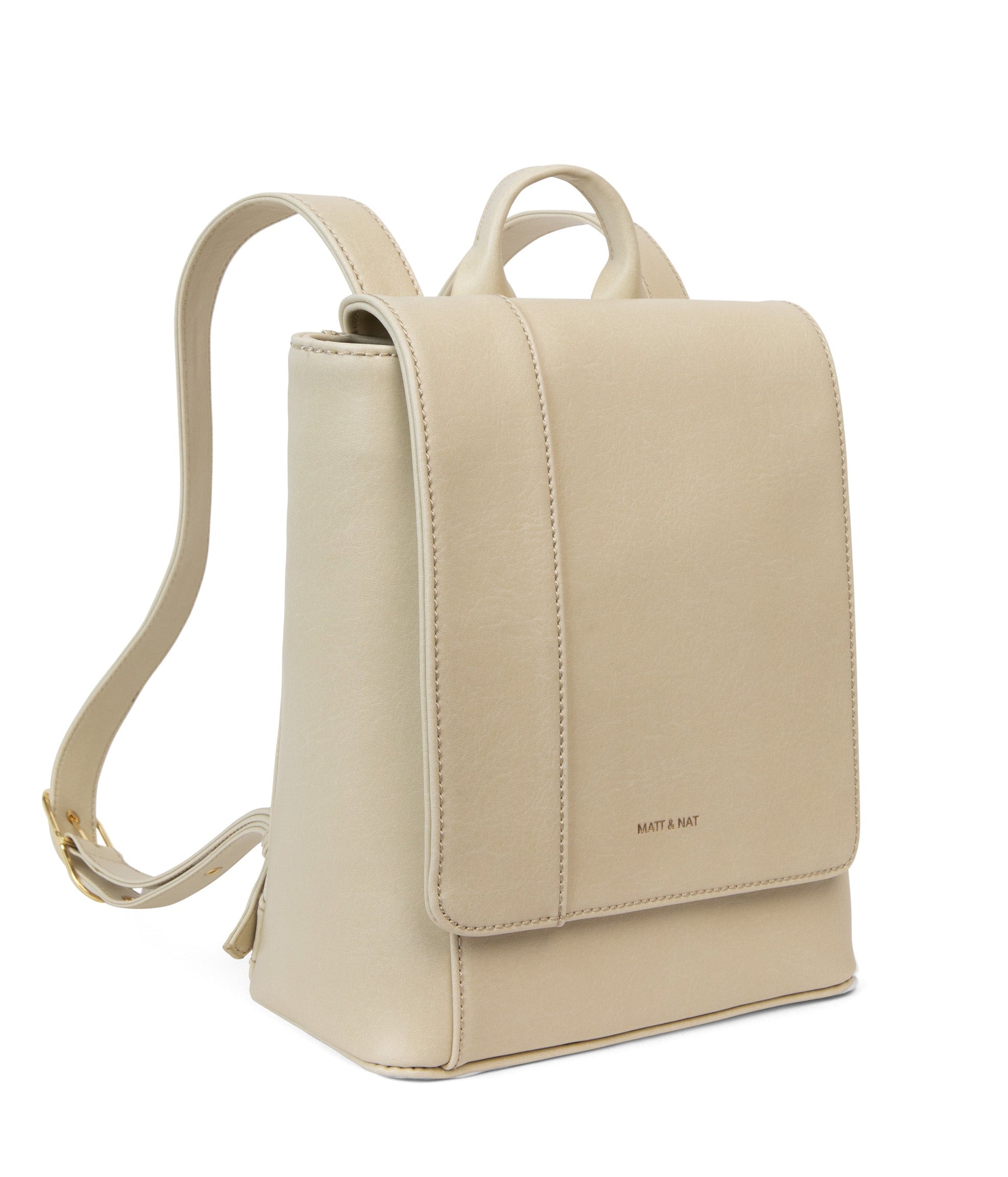 DEELY MED Vegan Small Backpack - Vintage | Color: White - variant::vanilla