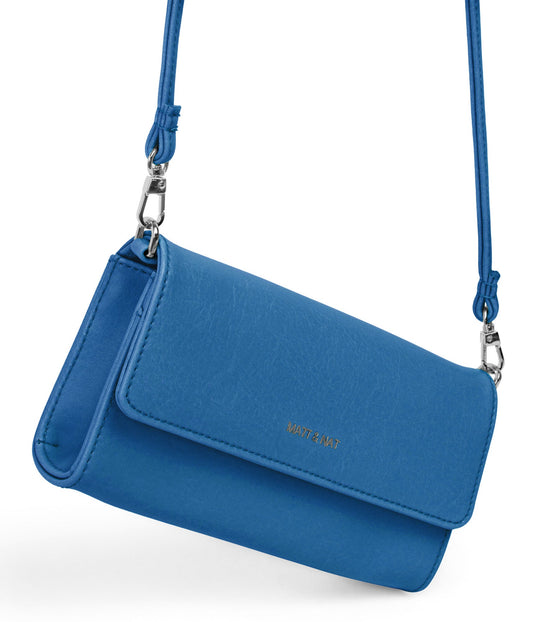 DREWMED Vegan Crossbody Bag - Vintage | Color: Blue - variant::bluejay