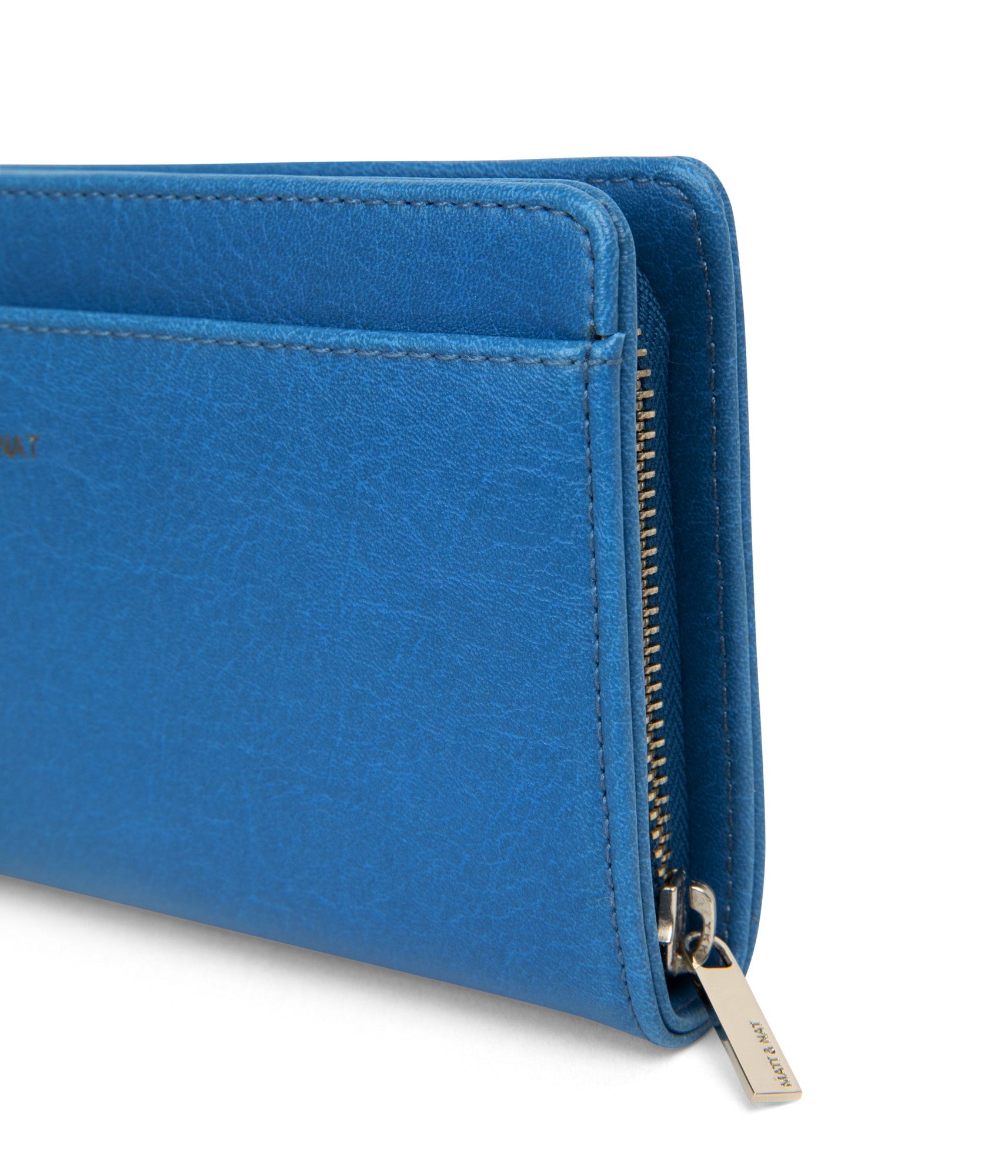 WEBBER Vegan Wallet - Vintage | Color: Blue - variant::bluejay