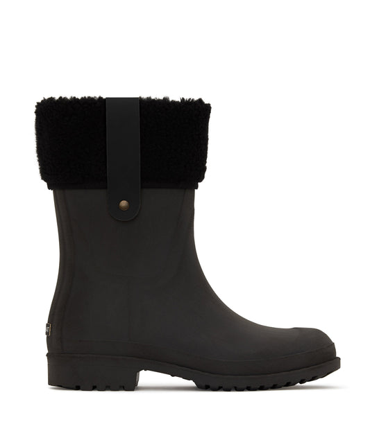 MARIA Women's Vegan Rain Boots | Color: Black - variant::black