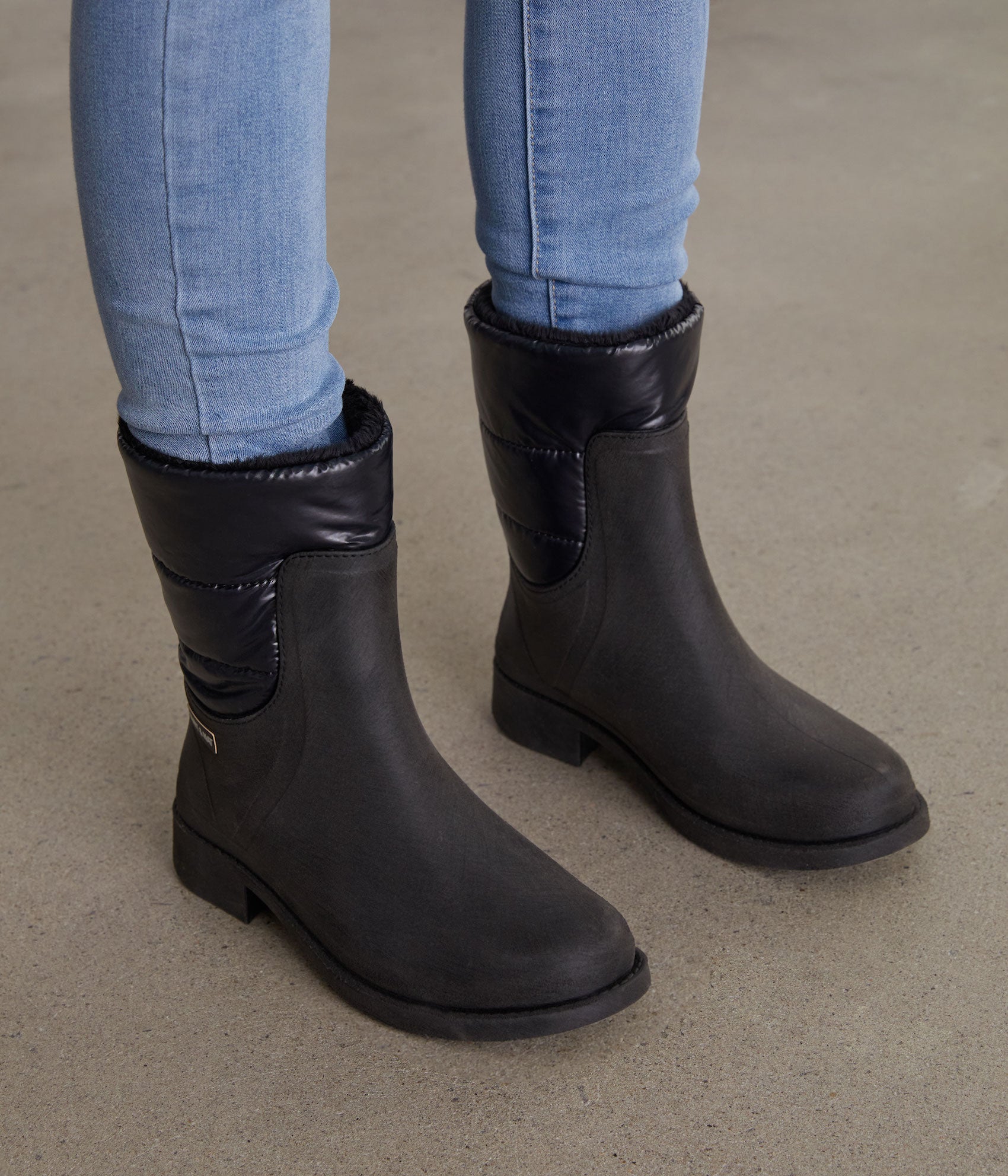 ROMINA Women's Vegan Rain Boots | Color: Black - variant::black