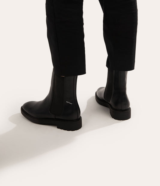 IDINA Women's Vegan Chelsea Boots | Color: Black - variant::black