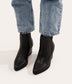 KALISTA Women's Vegan Mid Heel Boots | Color: Black - variant::black