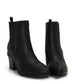 KALISTA Women's Vegan Mid Heel Boots | Color: Black - variant::black