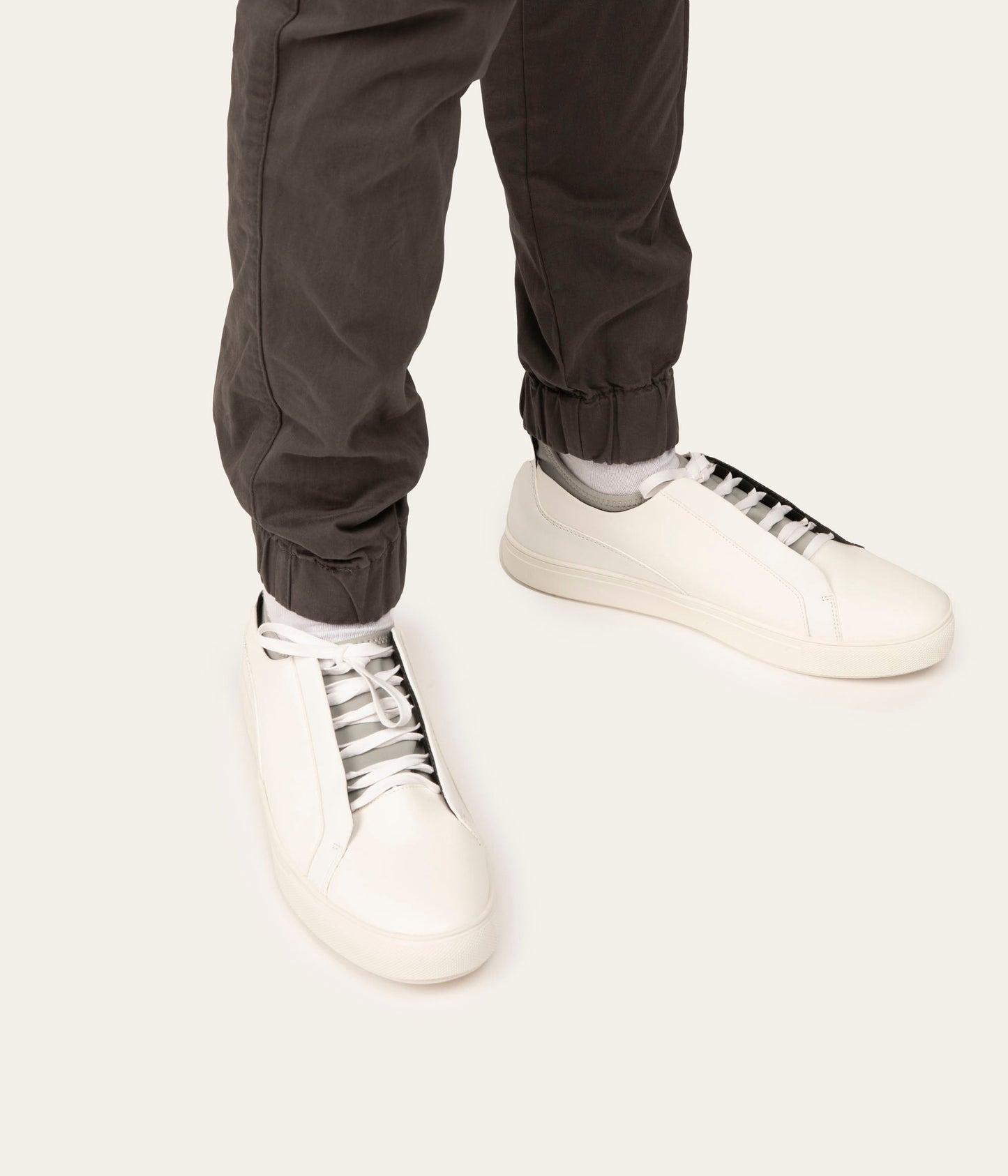 STEAL Men's Vegan Slip On Sneakers | Color: White - variant::white