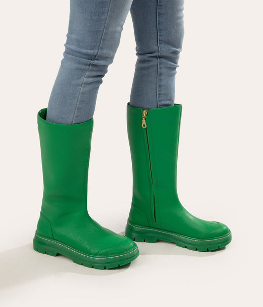 SUMI Women's Tall Vegan Boots | Color: Green - variant::green
