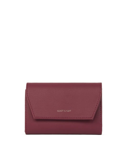 VERASM Small Vegan Wallet - Arbor  | Color: Red - variant::beetroot