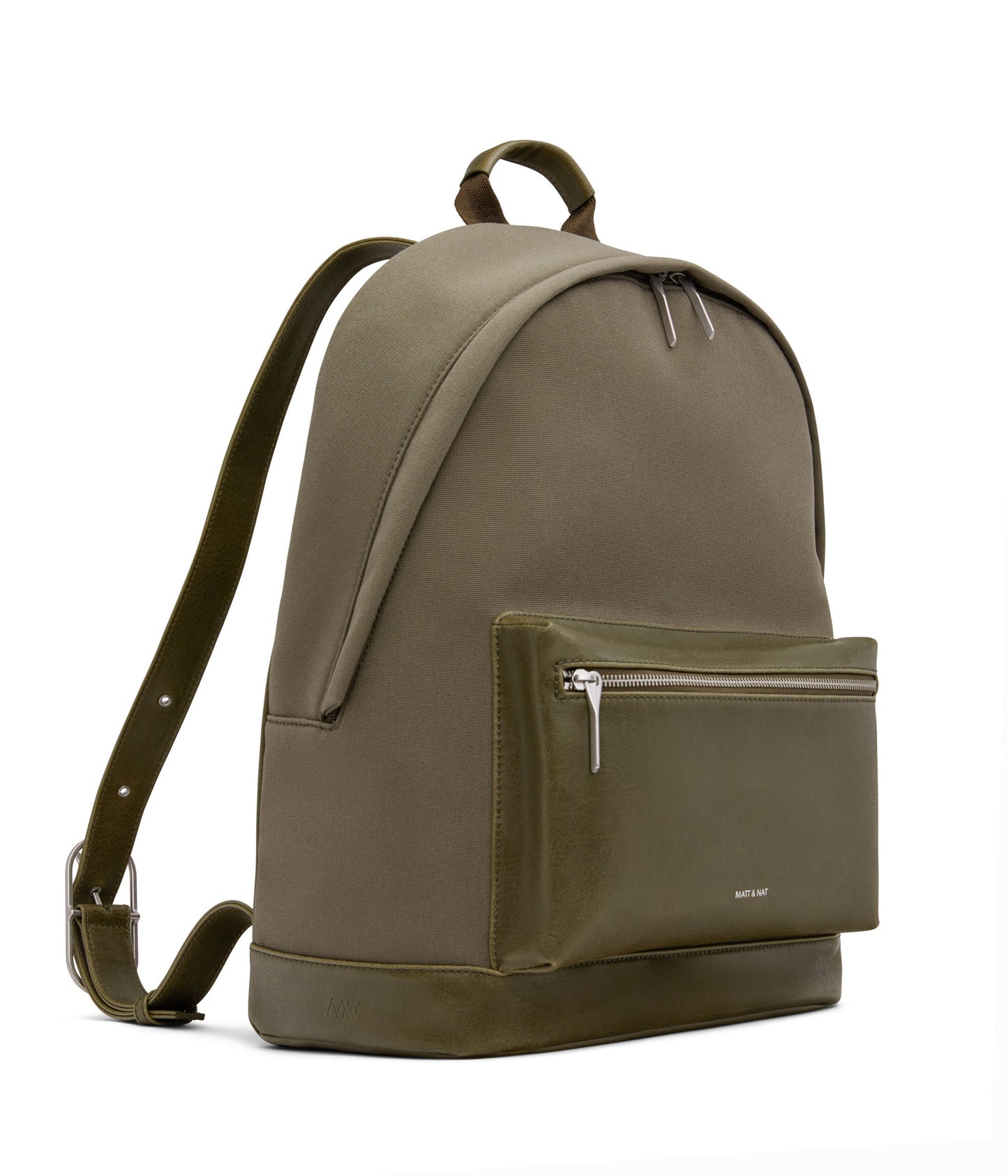 BALILG Large Vegan Backpack - Canvas | Color: Green - variant::olive