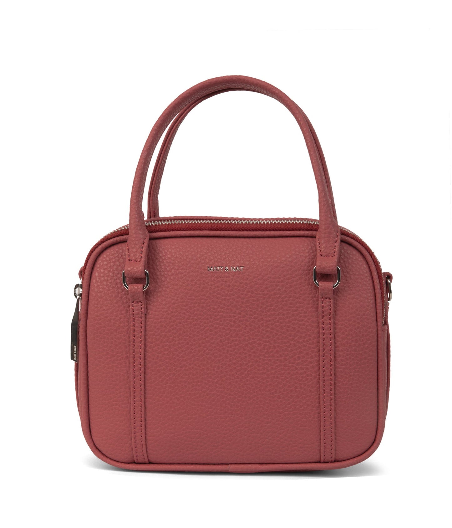 SABBI Small Vegan Satchel - Purity | Color: Red - variant::lychee