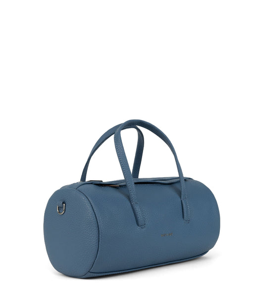 INES Vegan Barrel Bag - Purity | Color: Blue - variant::galaxy