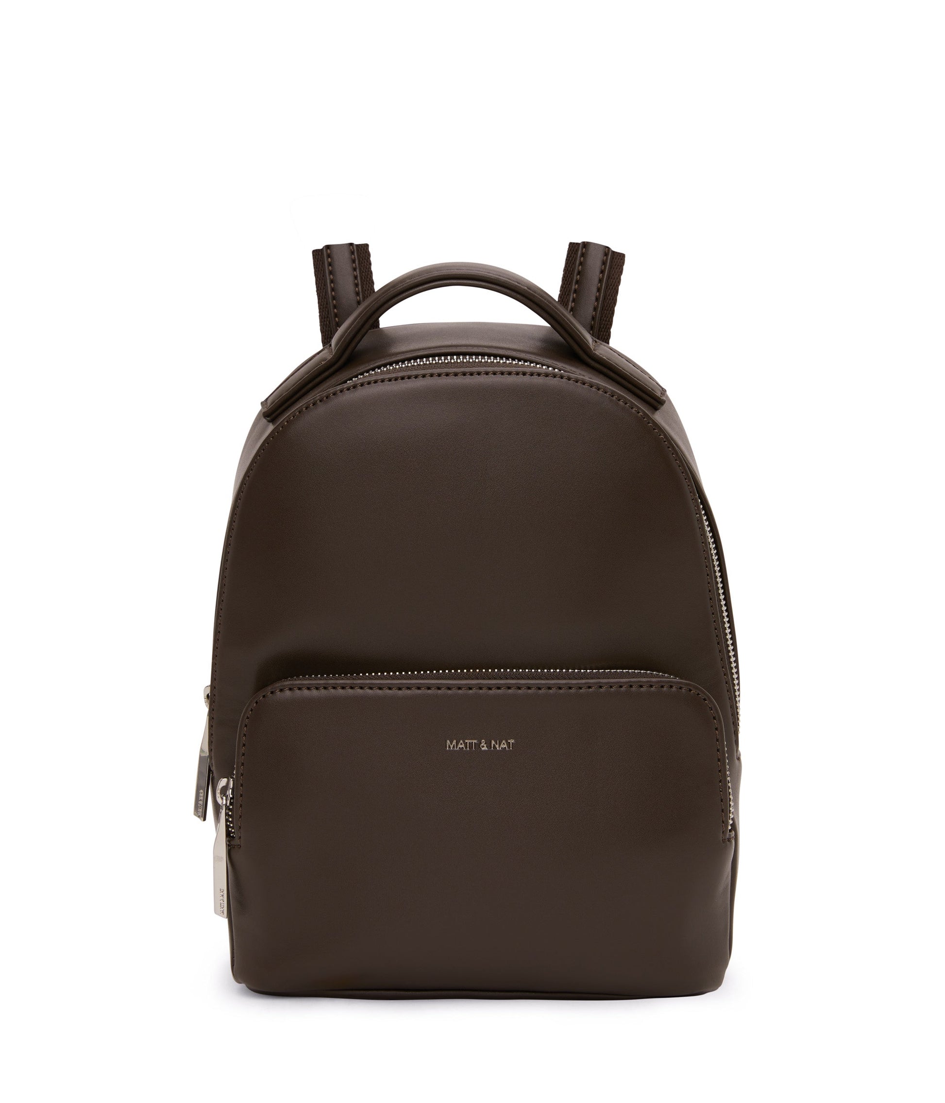 CAROSM Small Vegan Backpack - Sol | Color: Brown - variant::espresso