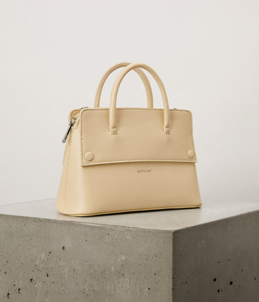 SILVA SM Small Vegan Satchel - UPPEAL™ | Color: Beige - variant::organic