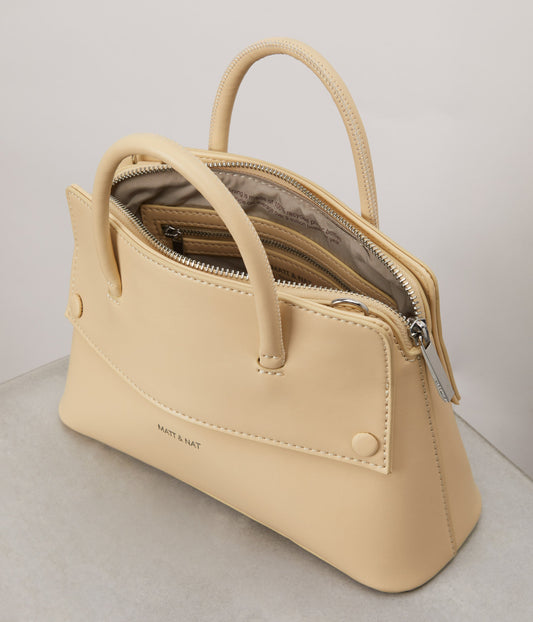 SILVA SM Small Vegan Satchel - UPPEAL™ | Color: Beige - variant::organic