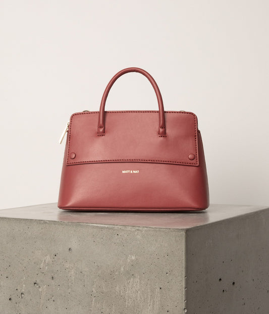 SILVA SM Small Vegan Satchel - UPPEAL™ | Color: Red - variant::charm