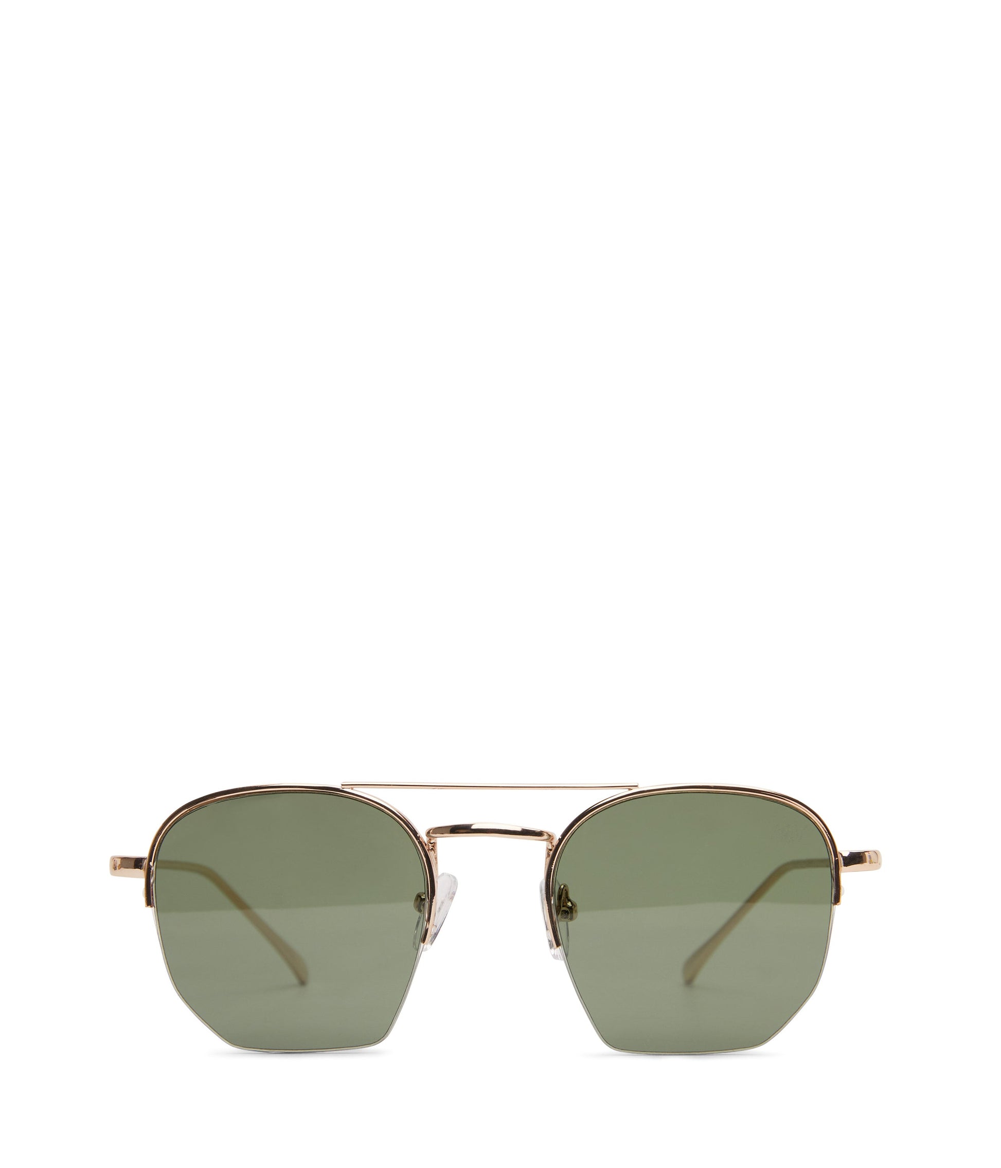 SARAI Aviator Sunglasses | Color: Gold, Green - variant::gololi