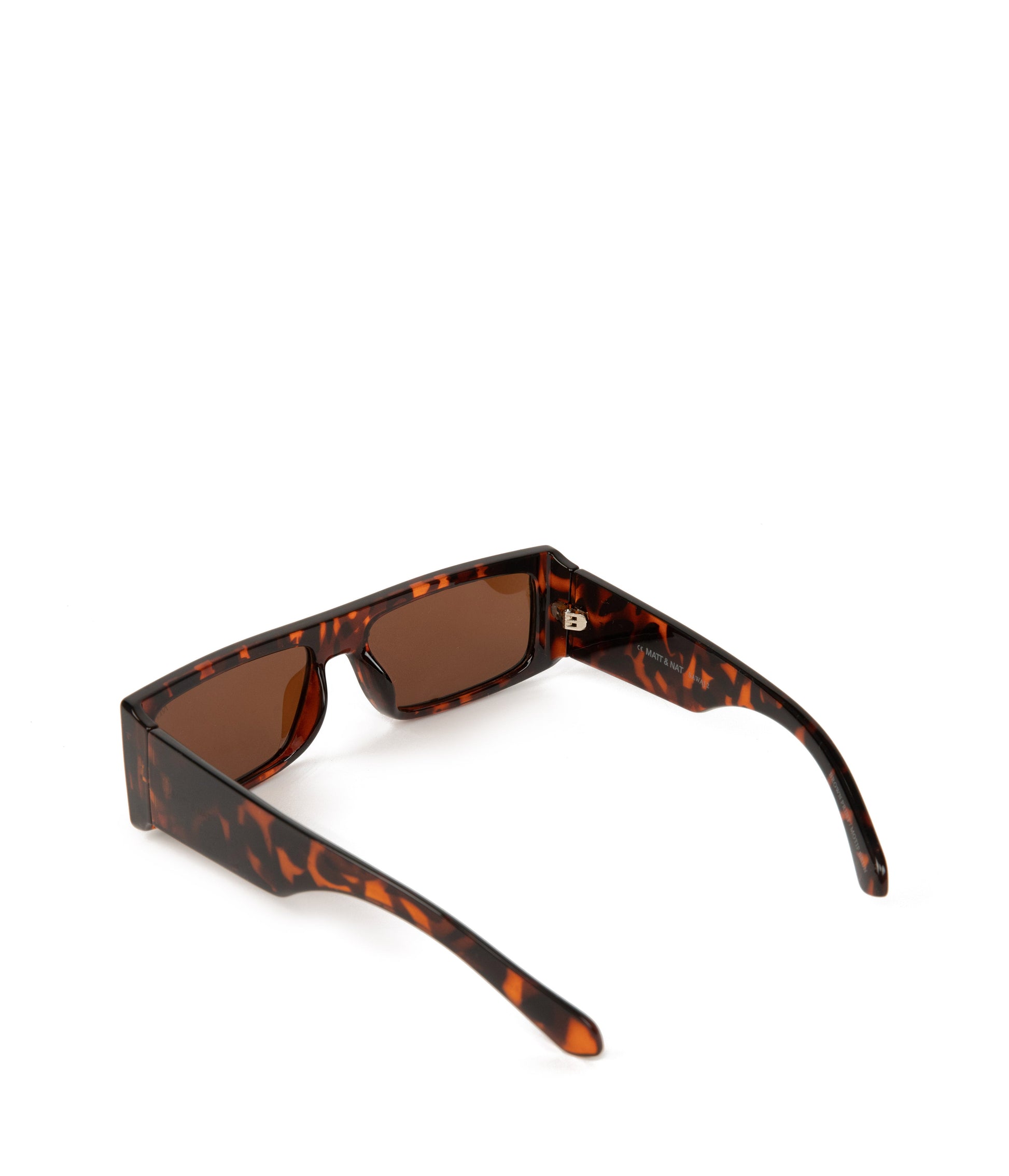 SAWAI-2 Recycled Rectangle Sunglasses | Color: Brown - variant::brown