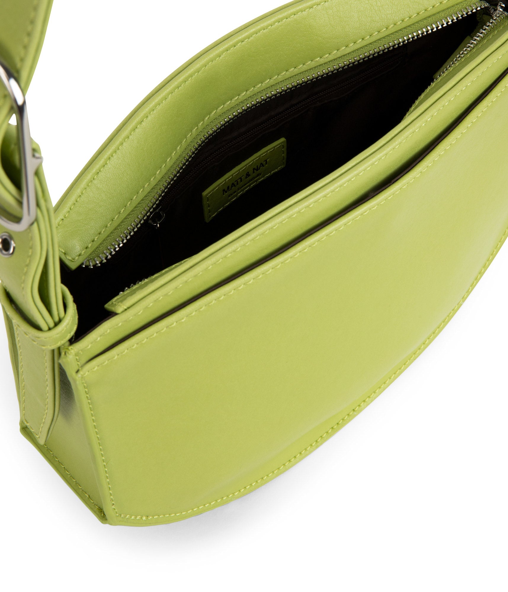 JENINE Vegan Shoulder Bag - Vintage | Color: Green - variant::honeydew