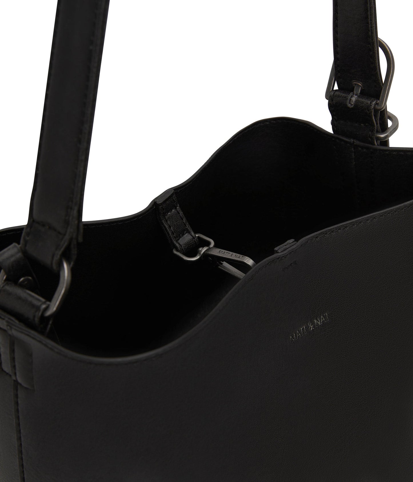 AZUR Vegan Bucket Bag - Vintage | Color: Black - variant::black