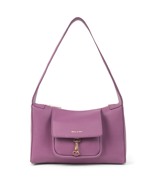 LOTI Vegan Shoulder Bag - Vintage | Color: Pink - variant::wisteria