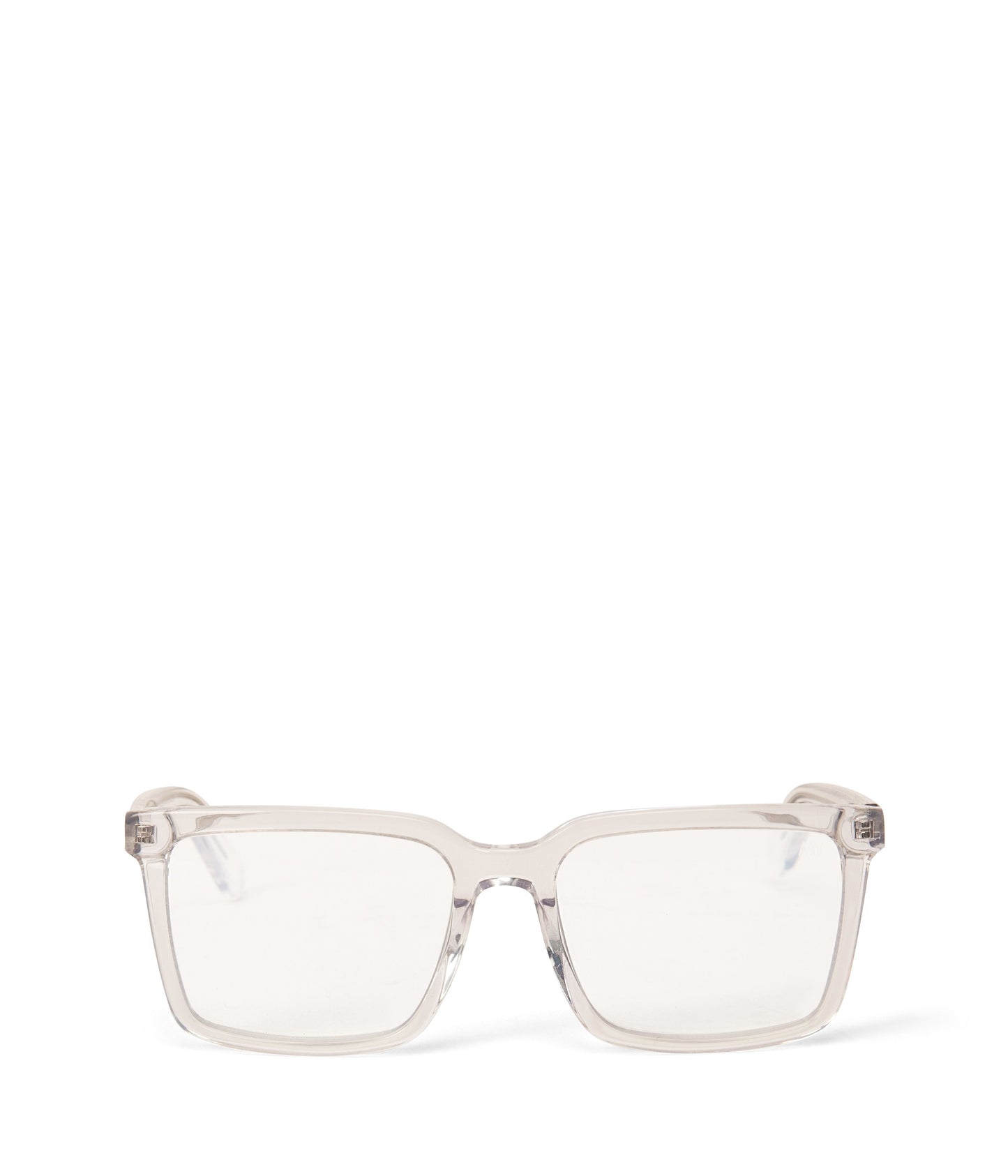 AMINE-3 Recycled Square Reading Glasses | Color: Clear - variant::clear