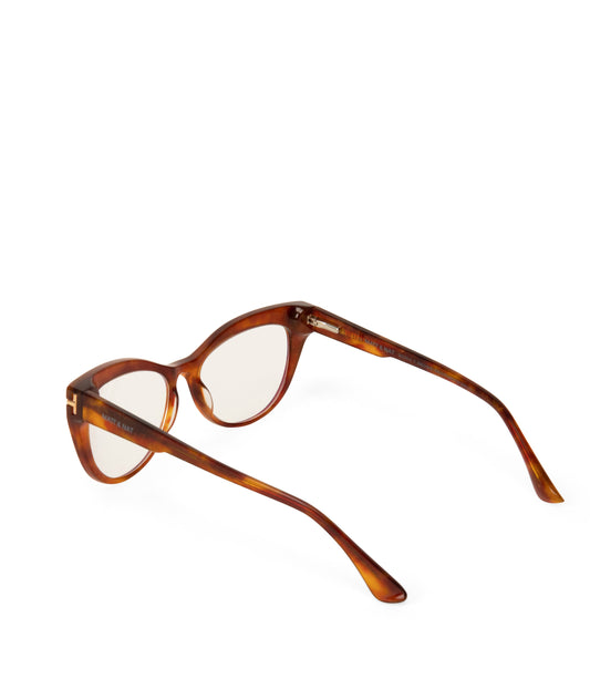 REINA-3 Recycled Cat-Eye Reading Glasses | Color: Brown - variant::brown