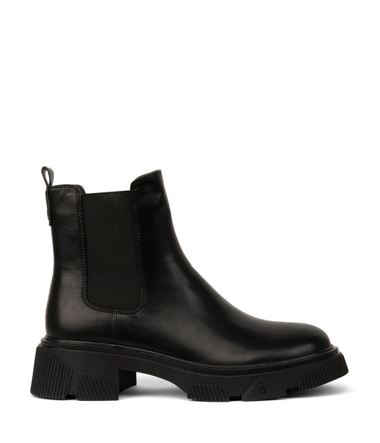 TAYLA Women's Vegan Chelsea Boots | Color: Black - variant::black