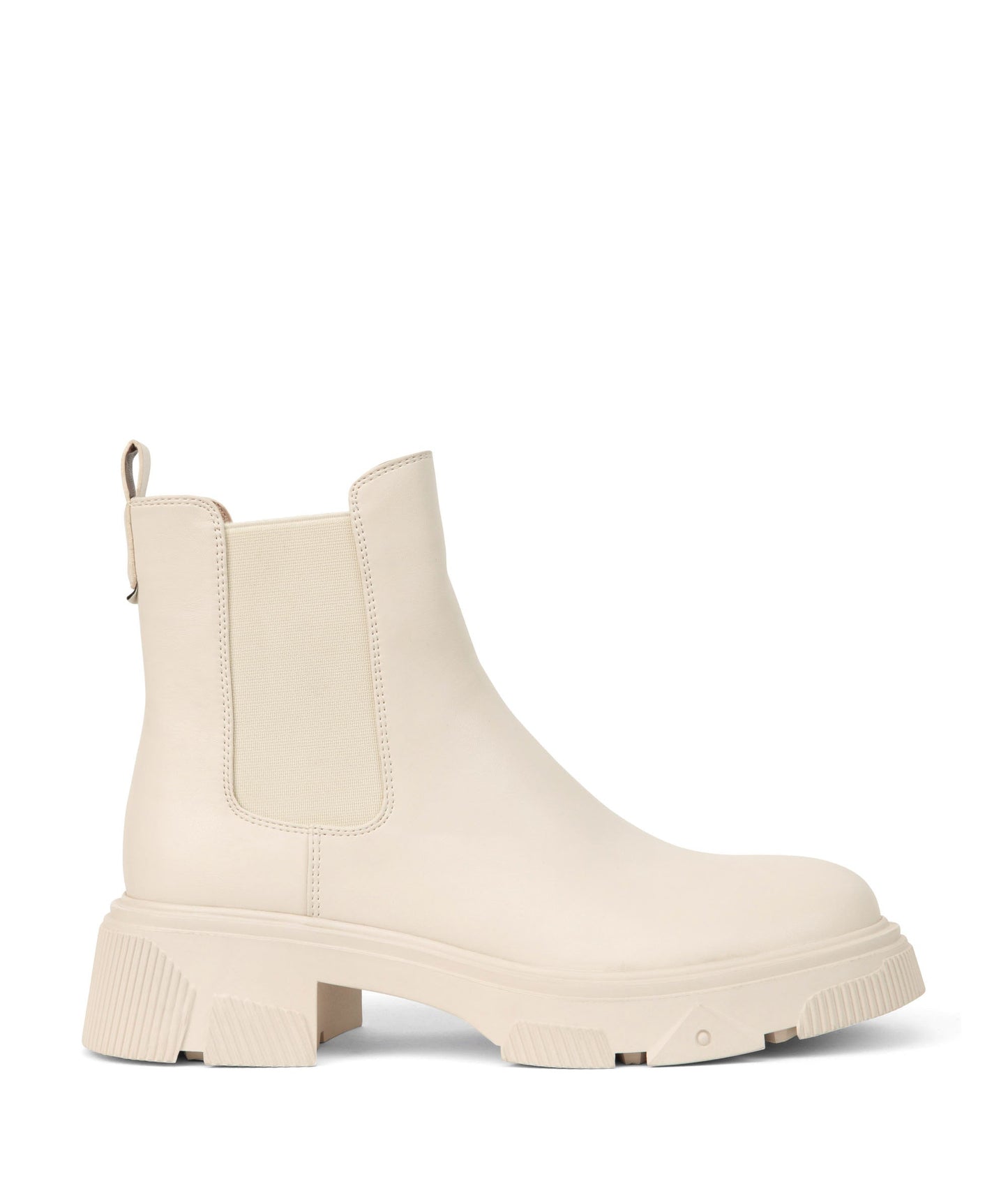 TAYLA Women's Vegan Chelsea Boots | Color: White - variant::off white