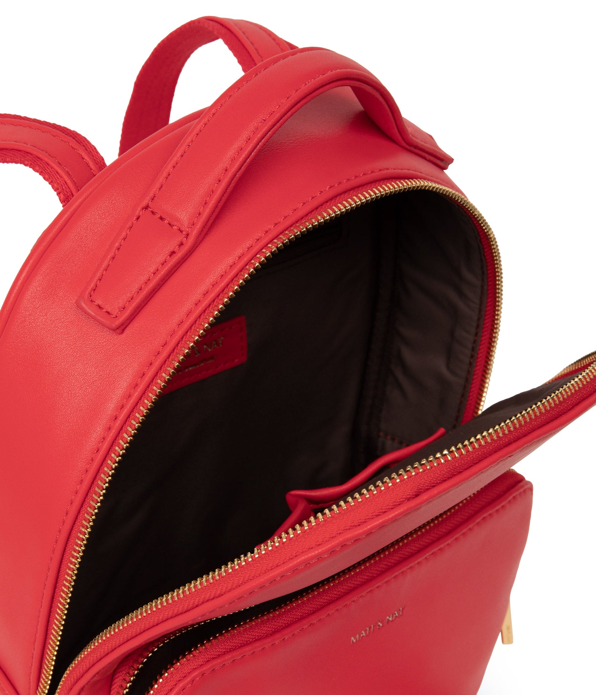 CAROSM Small Vegan Backpack - Sol | Color: Red - variant::sorbet