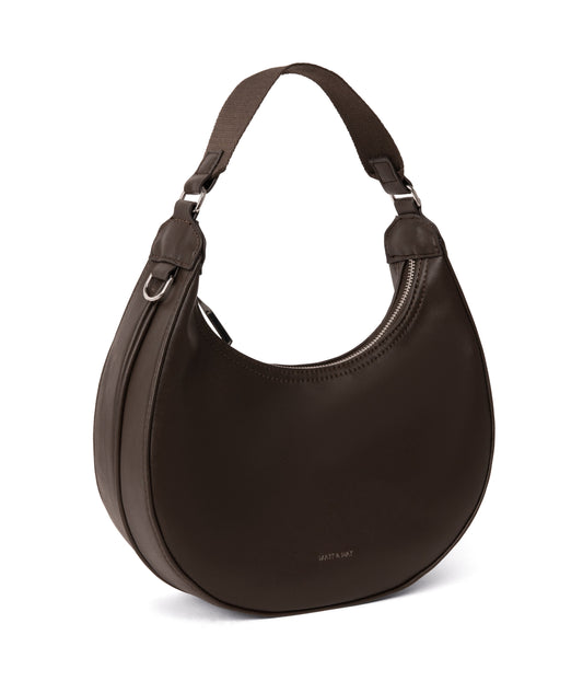 SERENA Vegan Hobo Bag - Sol | Color: Brown - variant::espresso