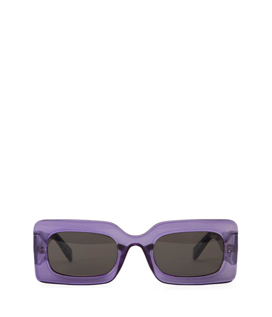 IVVY-2 Recycled Rectangle Sunglasses | Color: Purple, Grey - variant::lilac