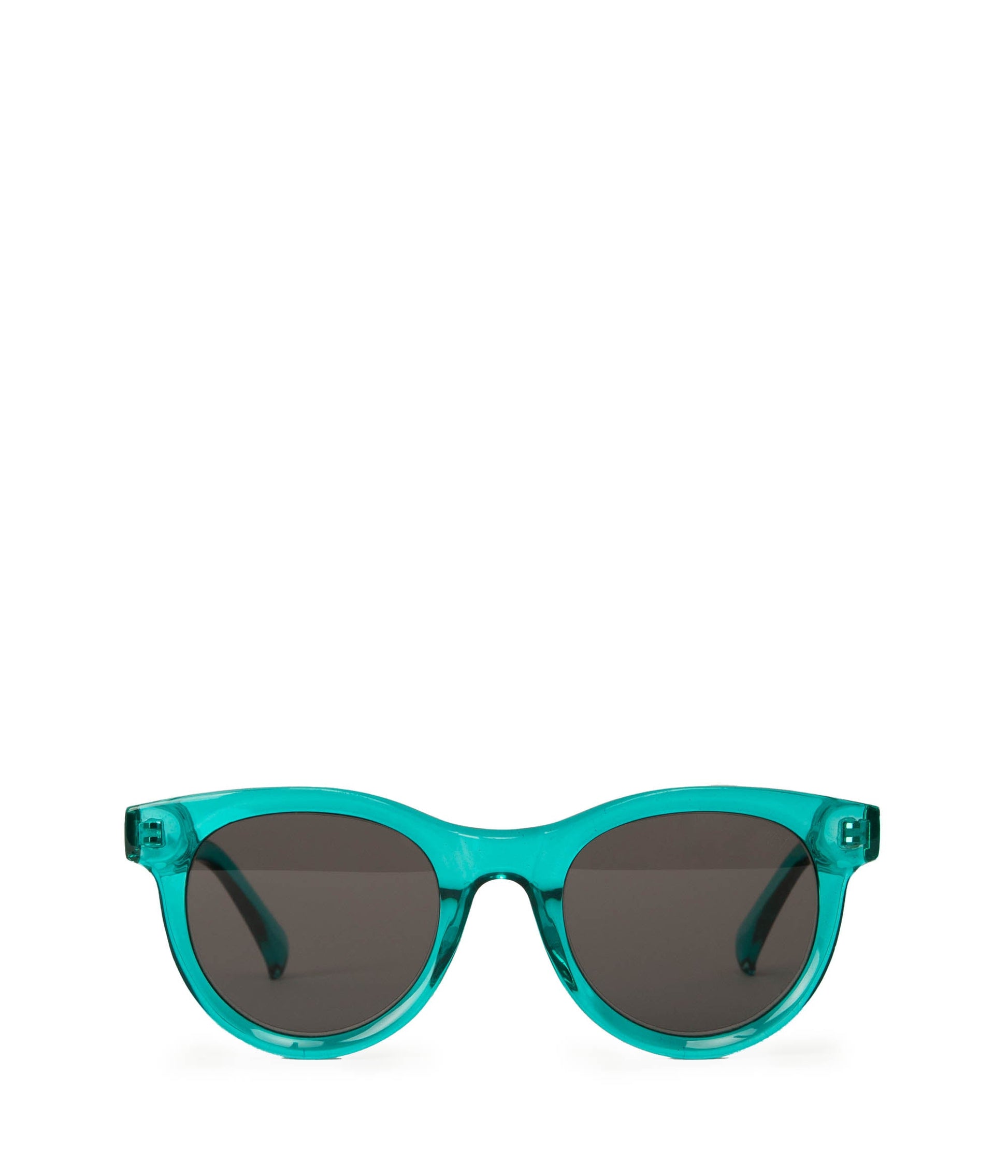 JAZI-2 Recycled Round Sunglasses | Color: Green, Grey - variant::teal