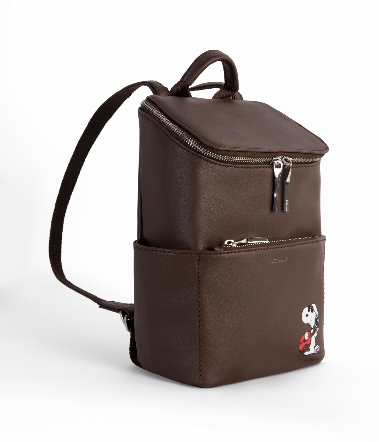 BRAVESMP Small Vegan Backpack – Color: Brown - variant::decaf