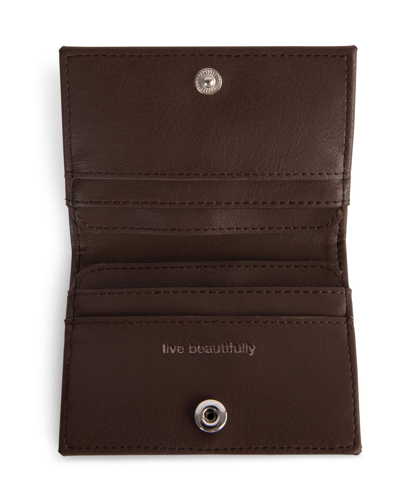 LIZP Vegan Folded Wallet - Color: Brown - variant::decaf