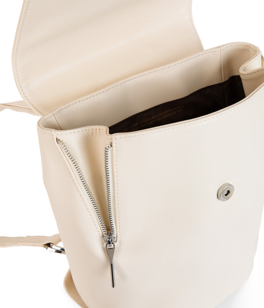 FABI MINI Vegan Backpack - Arbor | Color: White, Beige - variant::macadamia