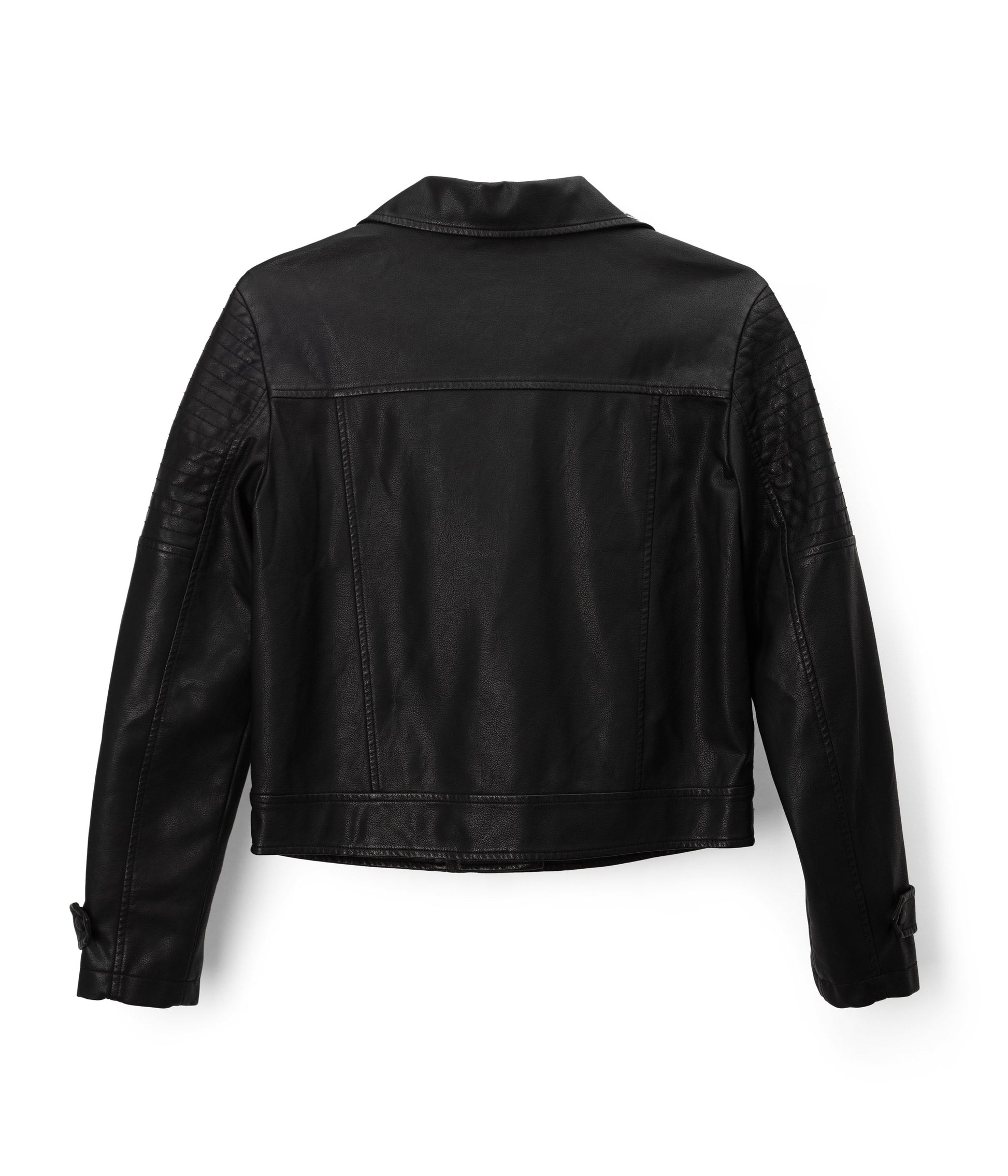 SAVINA Women’s Vegan Moto Jacket | Color: Black - variant::black