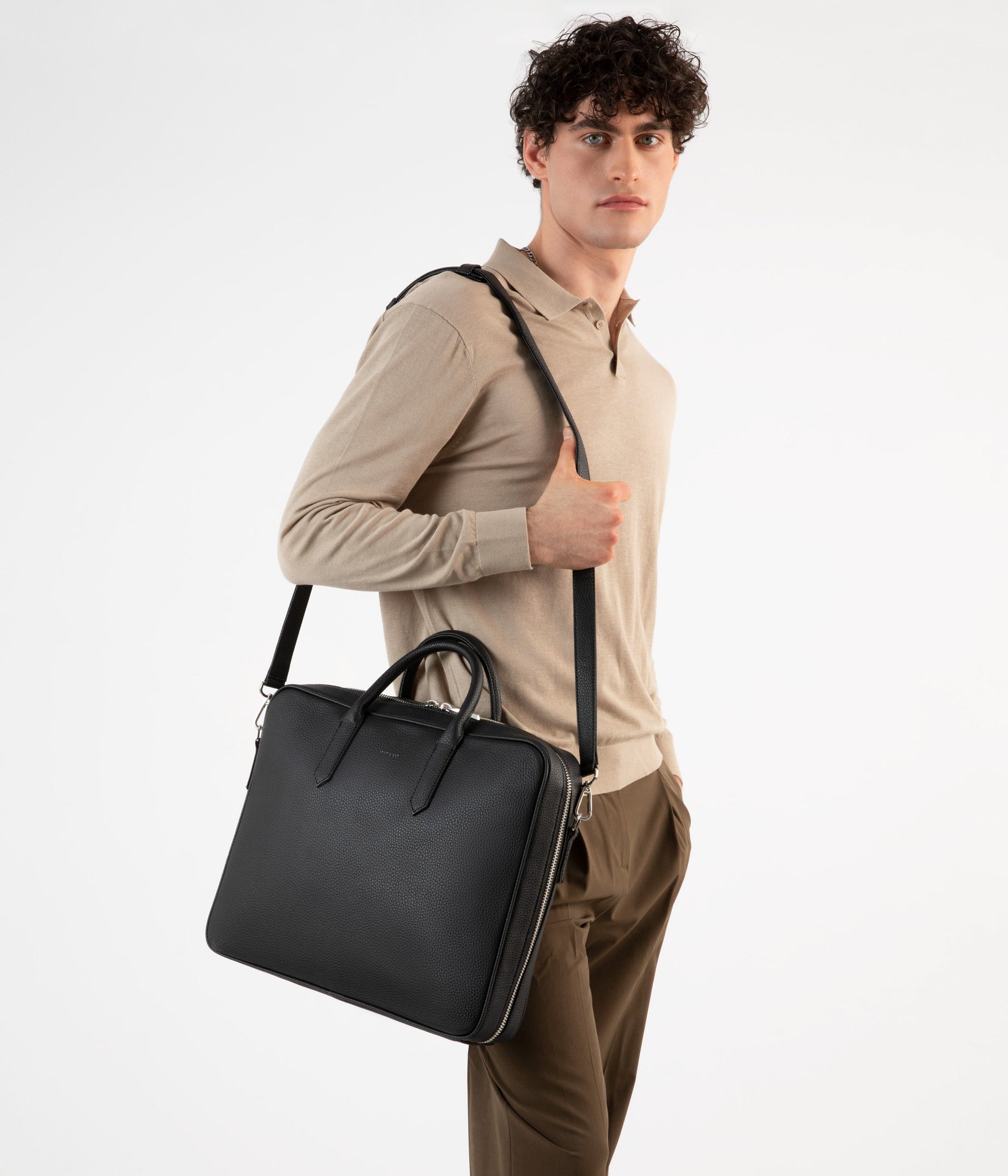 ELON Vegan Briefcase - Purity | Matt & Nat USA