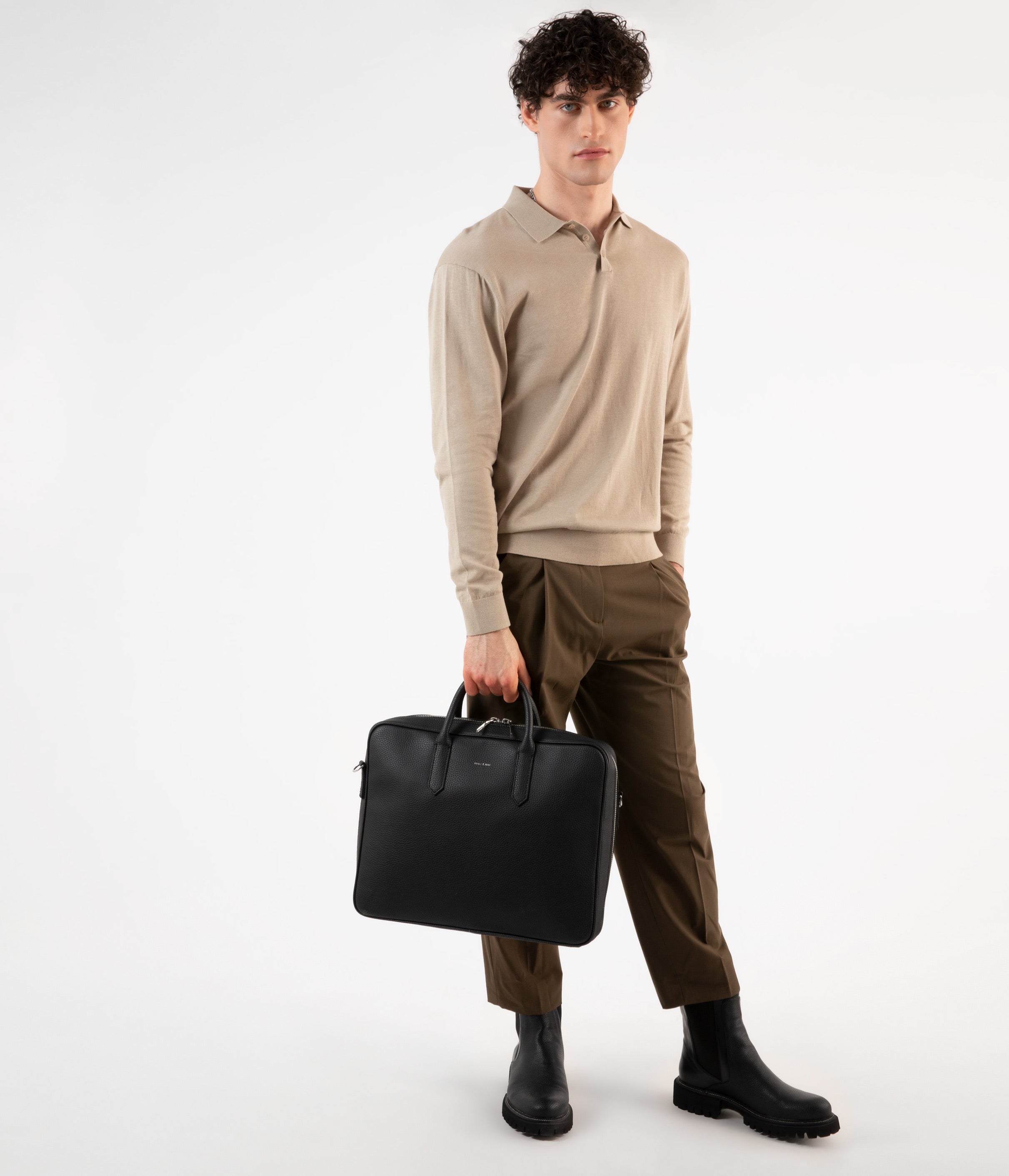 ELON Vegan Briefcase - Purity | Matt & Nat USA
