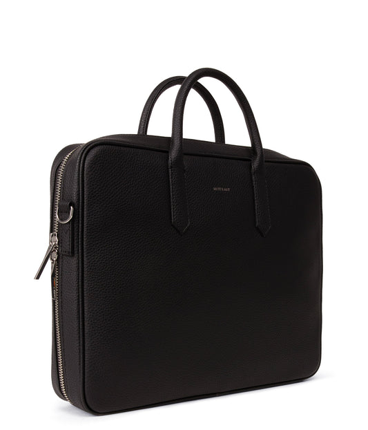 ELON Vegan Briefcase - Purity | Color: Black - variant::black