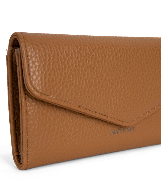 RAYE Vegan Wallet - Purity | Color: Tan, Brown - variant::amber