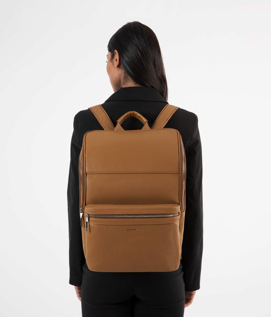 REMI Vegan Backpack – Purity | Color: Tan, Brown - variant::amber