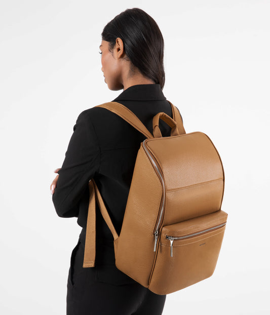 REMI Vegan Backpack – Purity | Color: Tan, Brown - variant::amber