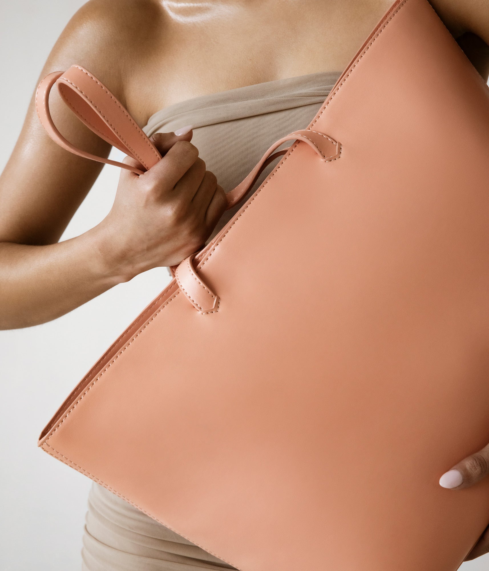 NIVI Vegan Tote Bag - UPPEAL™ | Color: Orange - variant::lustre