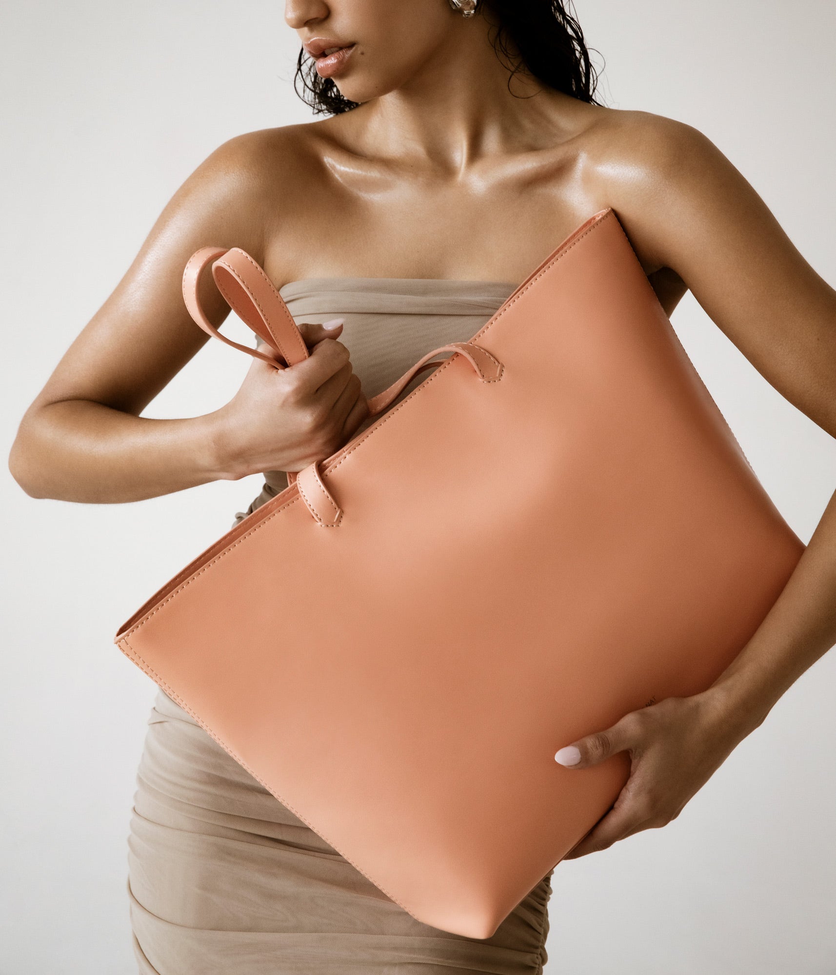 NIVI Vegan Tote Bag - UPPEAL™ | Color: Orange - variant::lustre