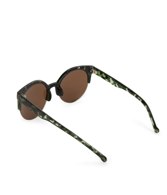 OVERT-2 Recycled Clubmaster Sunglasses | Color: Green, Brown - variant::green