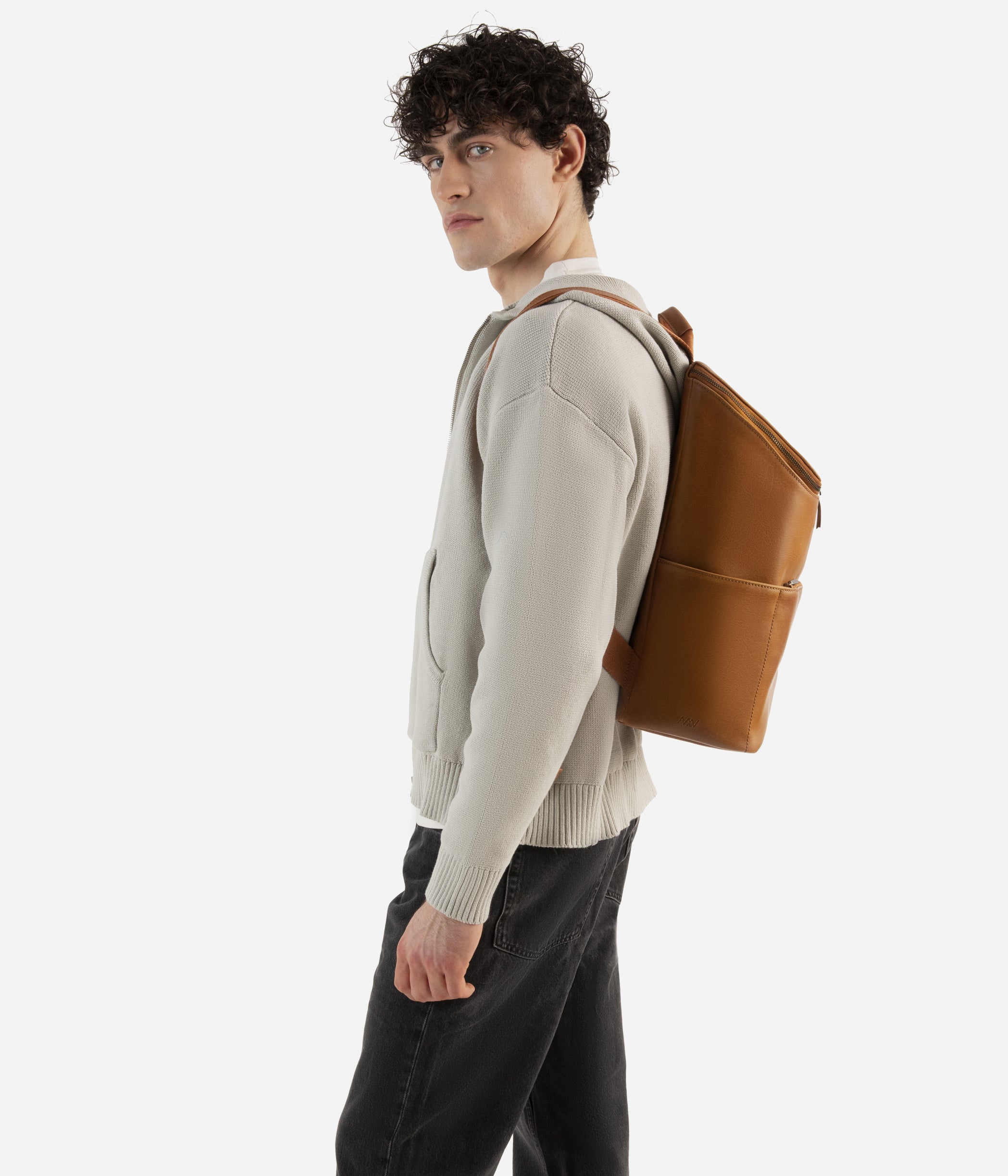 dawson backpack shoulder bad vegan leather DEAN Vegan Backpack - Vintage