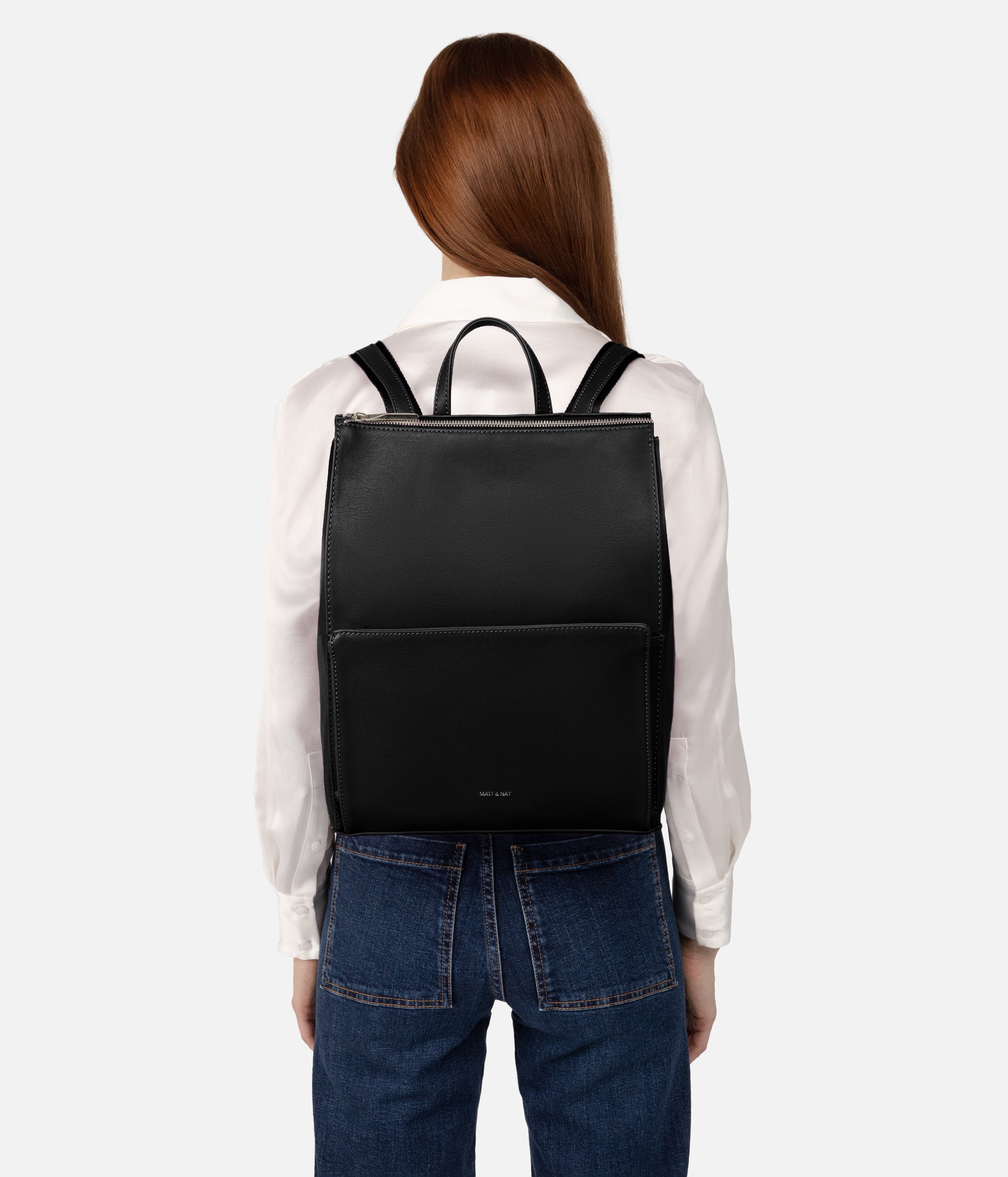 Matt & hotsell Nat Black Vegan Leather Backpack