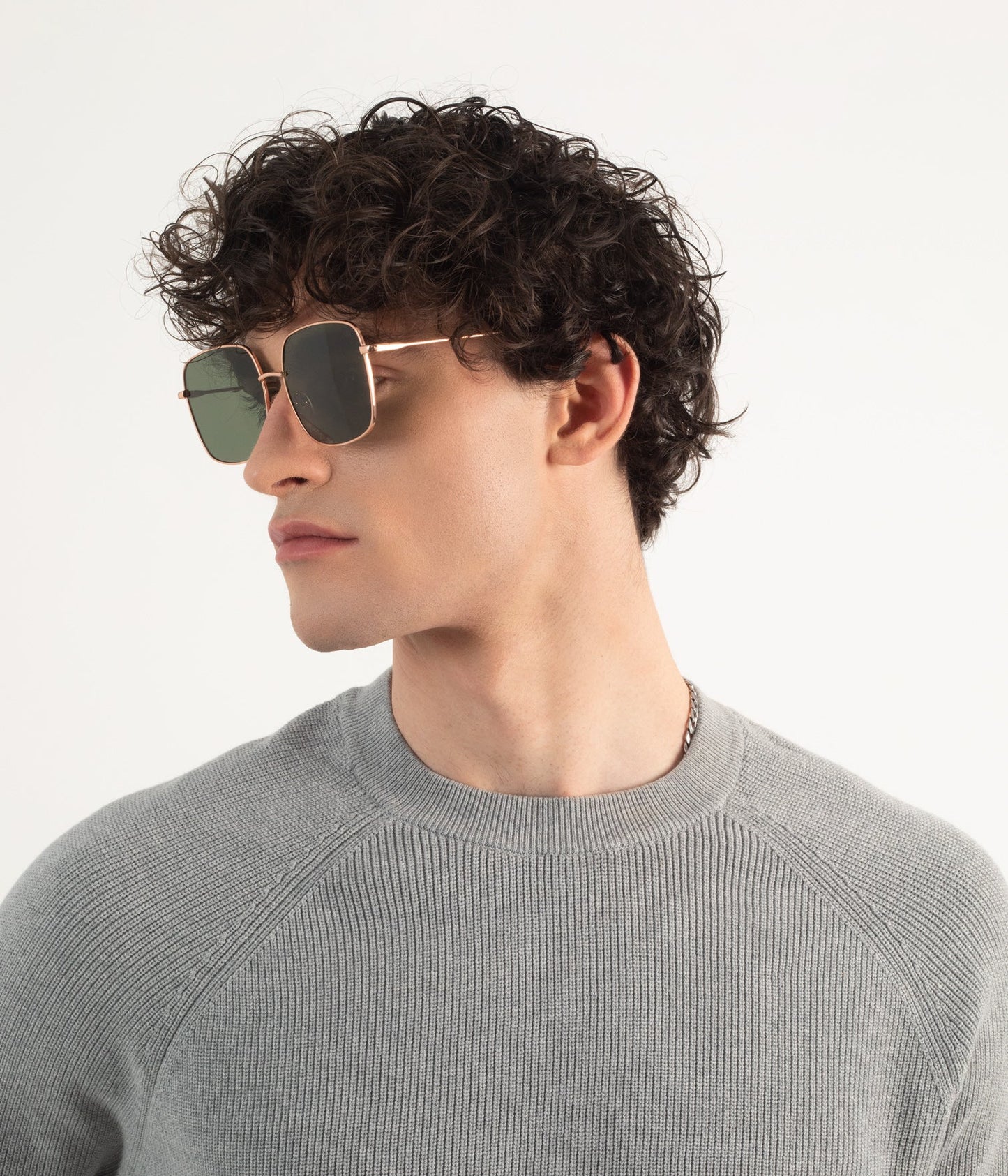 KAYA Square Sunglasses | Color: Grey - variant::silver