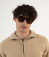 CHOI-2 Recycled Aviator Sunglasses | Color: White, Brown - variant::nude