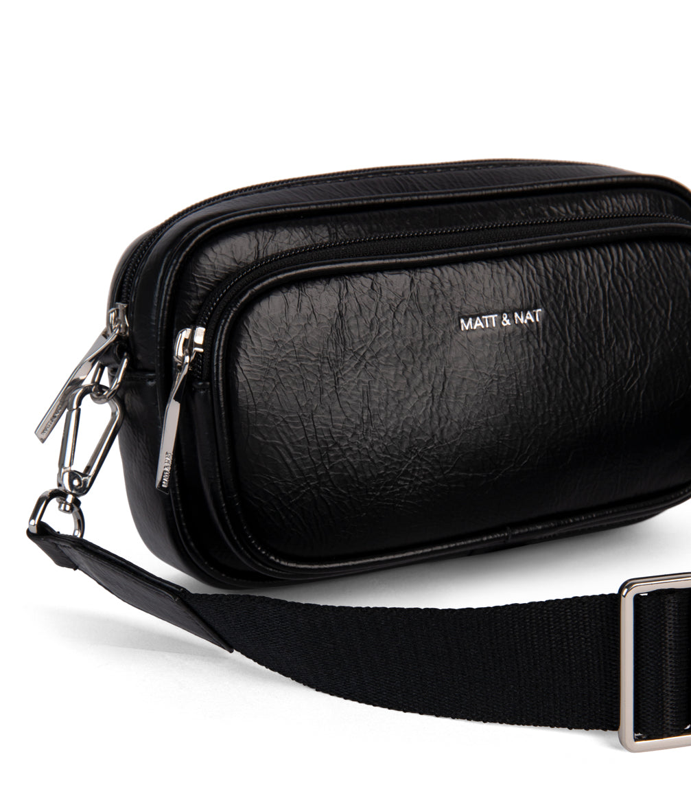 SOLEIL Vegan Crossbody Bag - Theme | Color: Black - variant::black