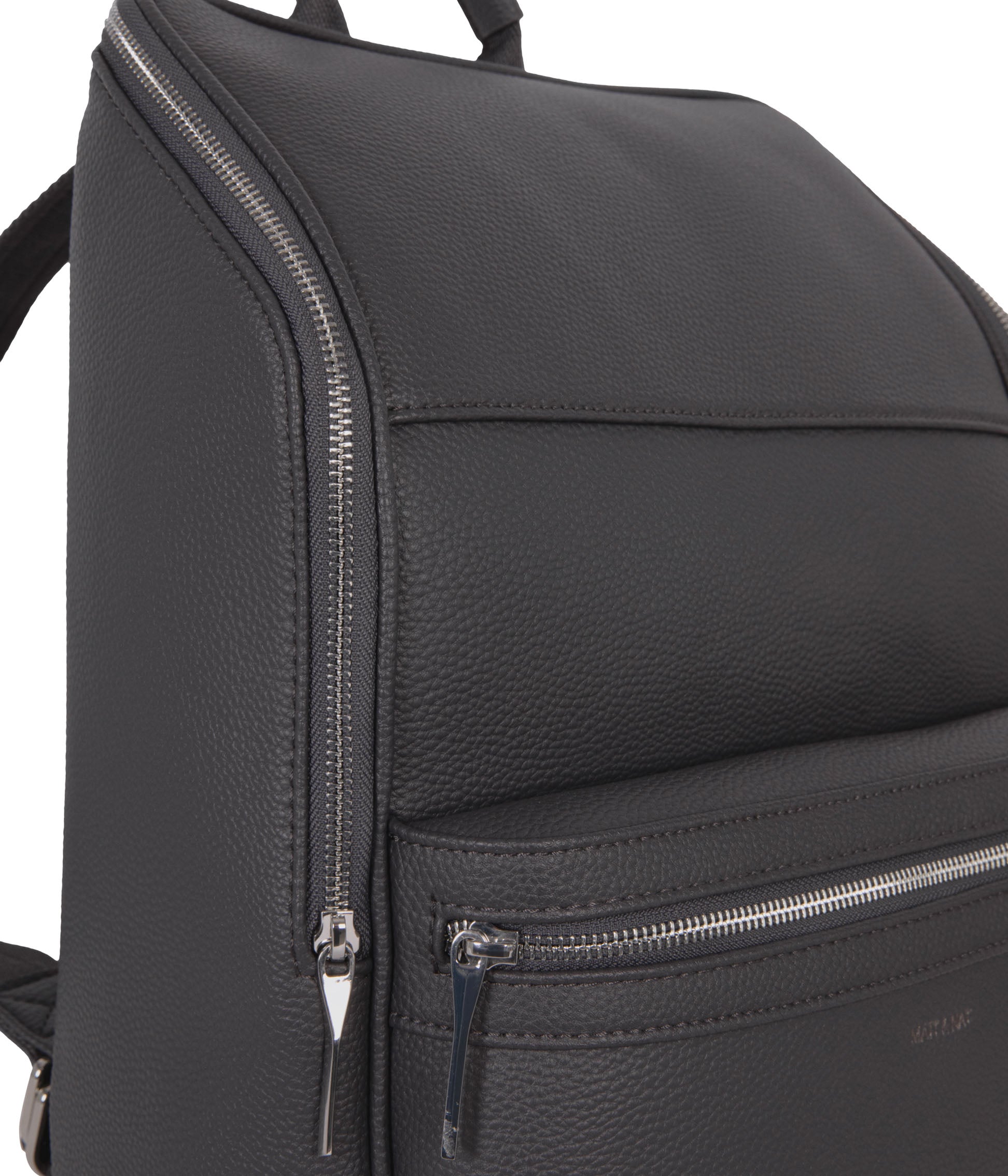 black grainy leather jasmina backpack REMI Vegan Backpack - Grain
